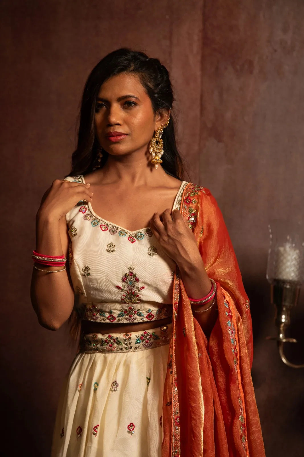 Multi-Color Blossom Lehenga