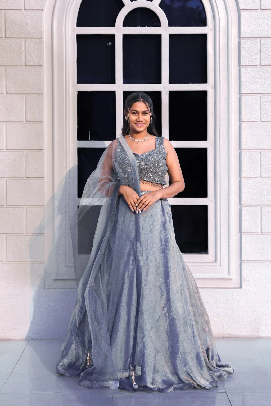 Smoky Silver Drape