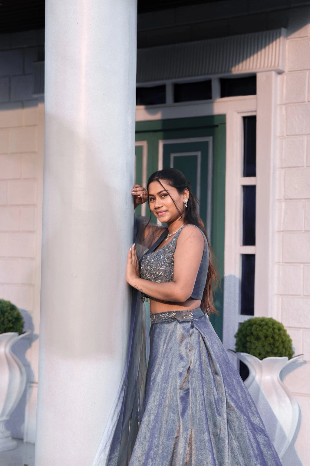 Smoky Silver Drape