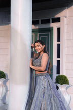 Smoky Silver Drape