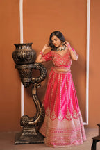 Pink Heritage Lehenga