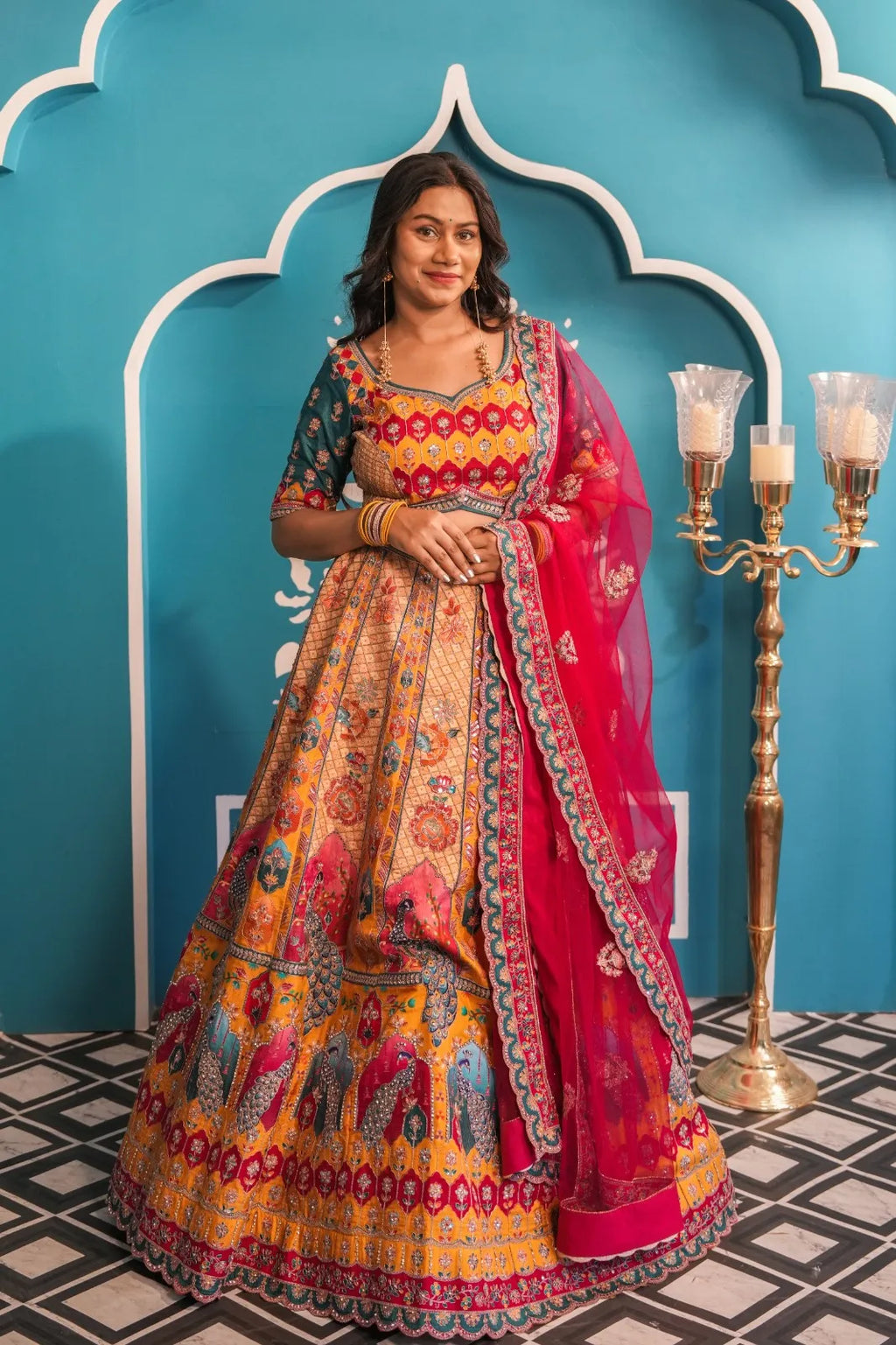 Rangrez Mehendi Lehenga