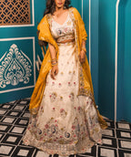 Ivory Blossom Lehenga