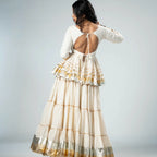 Gold Silver Foil Chaniya Choli