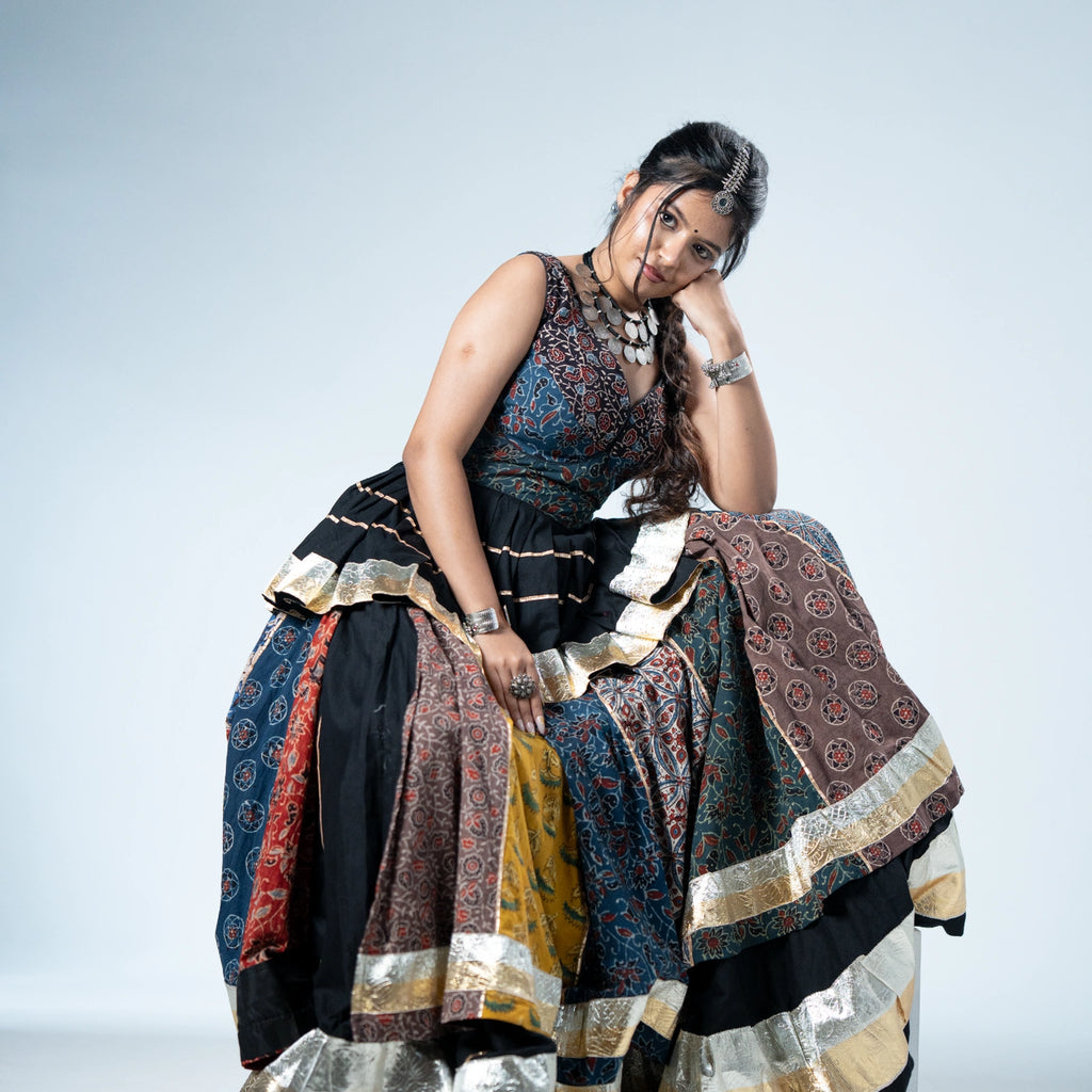 Kaalika Kalamkari Chaniya Choli