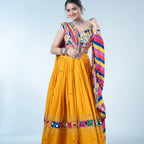 Mustard Multicolour Chaniya Choli