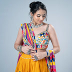 Mustard Multicolour Chaniya Choli