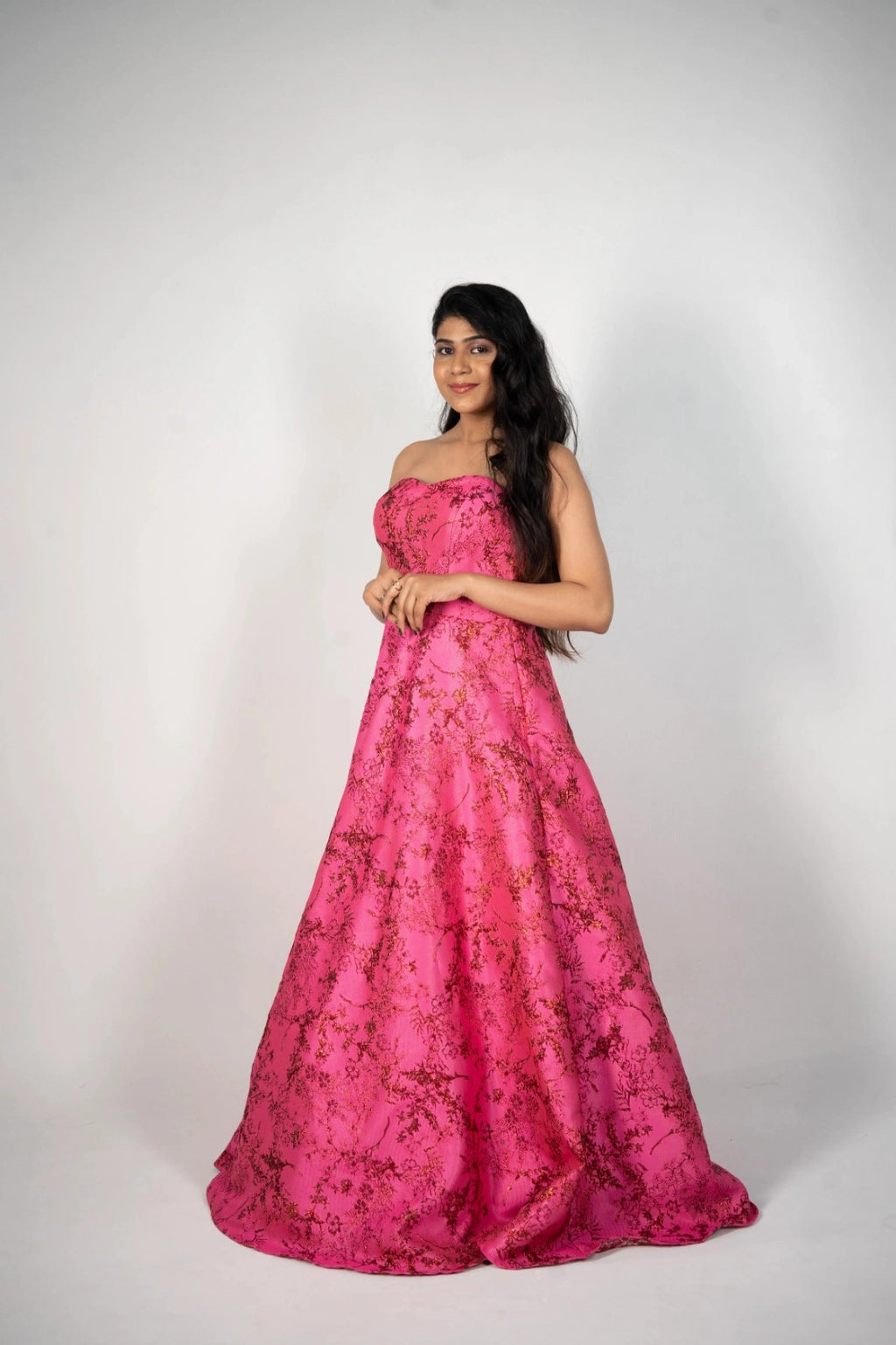 Pink Blossom Tube Gown