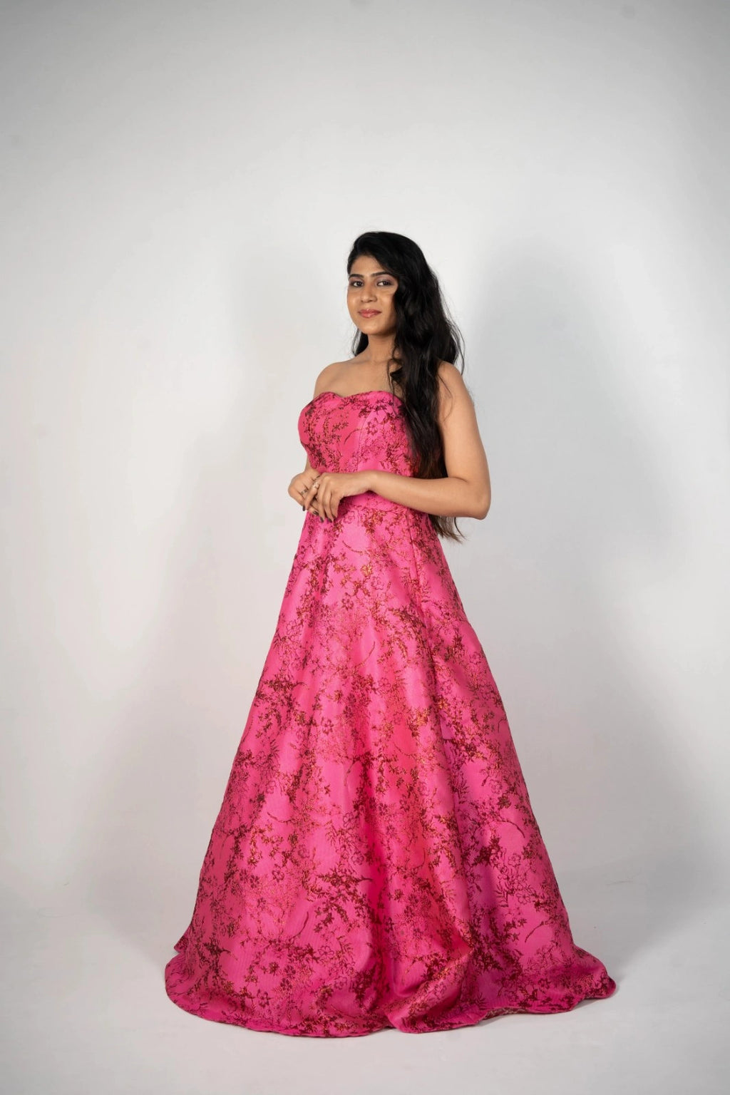 Pink Blossom Tube Gown