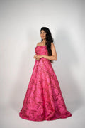 Pink Blossom Tube Gown