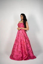 Pink Blossom Tube Gown