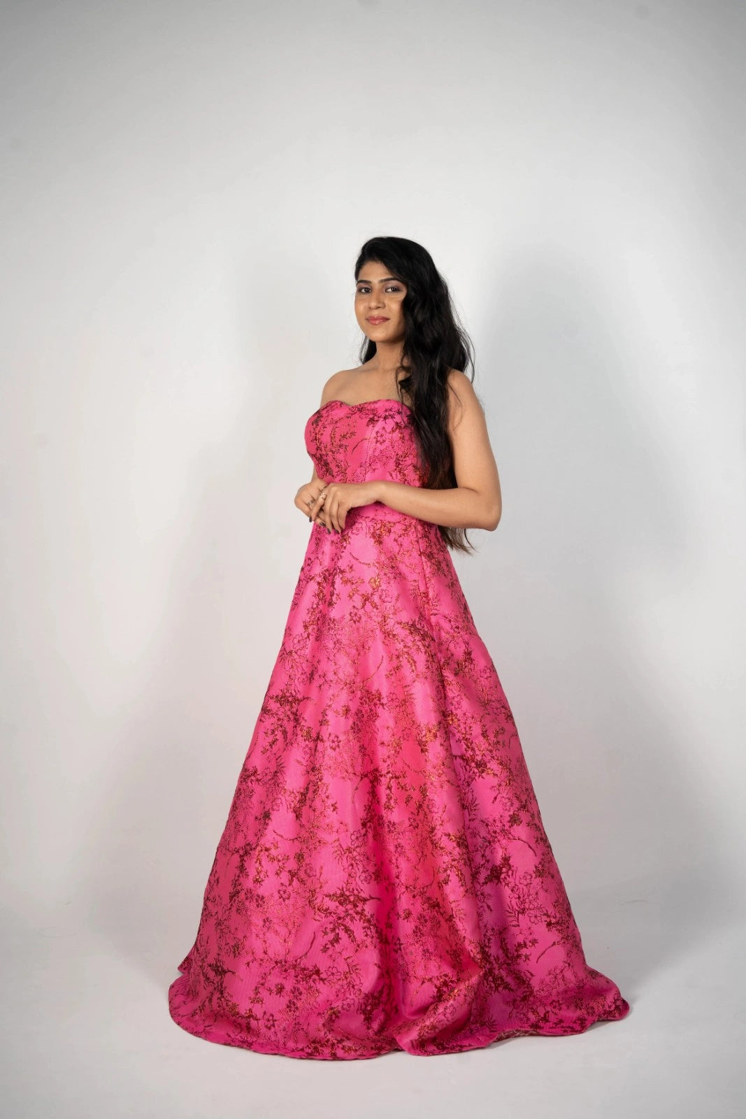 Pink Blossom Tube Gown