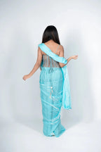 Aqua Drape Saree