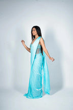 Aqua Drape Saree