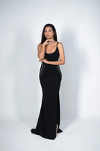 Black Lace Gown