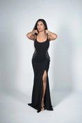 Black Lace Gown