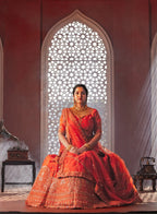 Rust Royal Lehenga