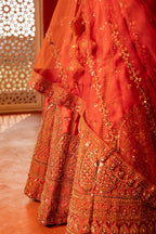 Rust Royal Lehenga