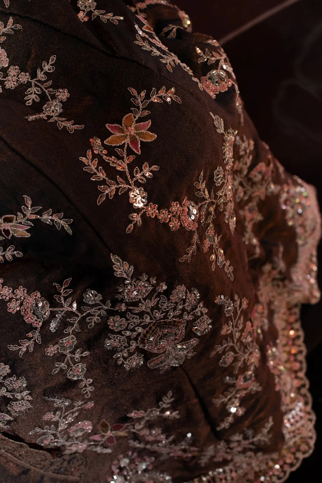 Royal Ash Grey Lehenga