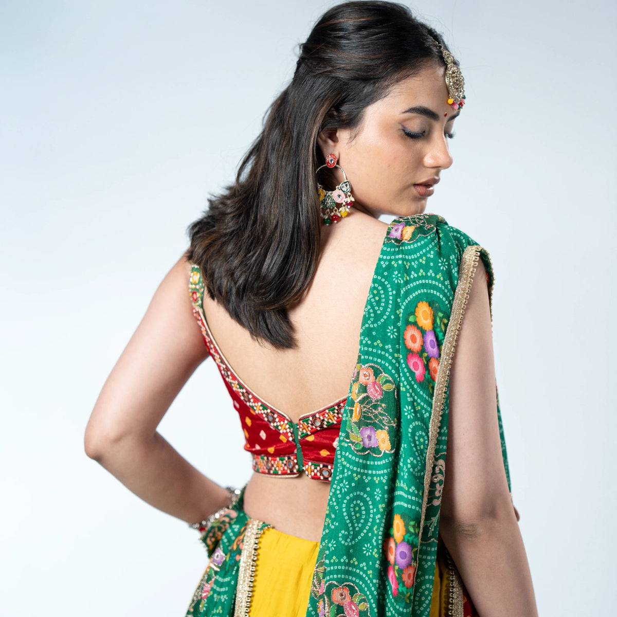 Rangoli Bandhani Chaniya Choli
