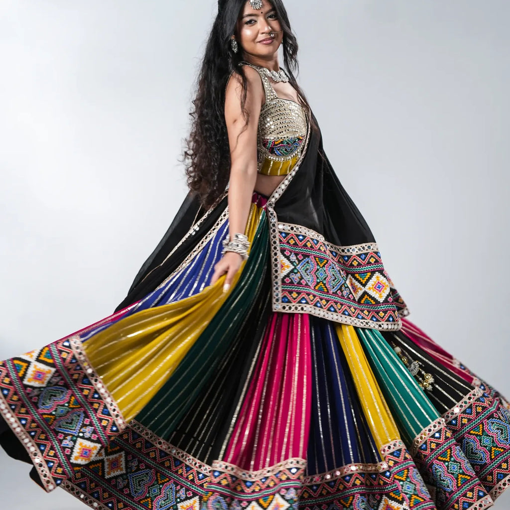 Rangrez Mirrorwork  Chaniya Choli