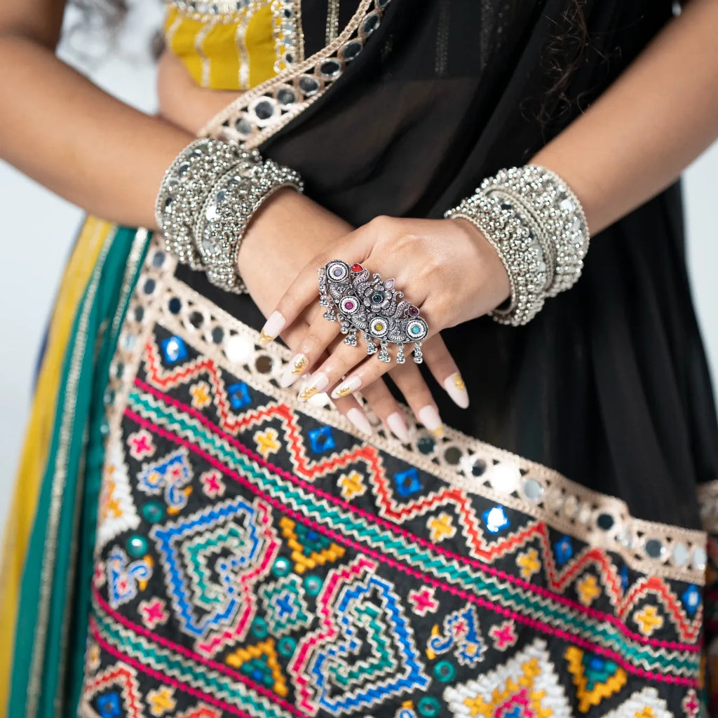 Rangrez Mirrorwork  Chaniya Choli