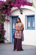 Purple Sharara Dress