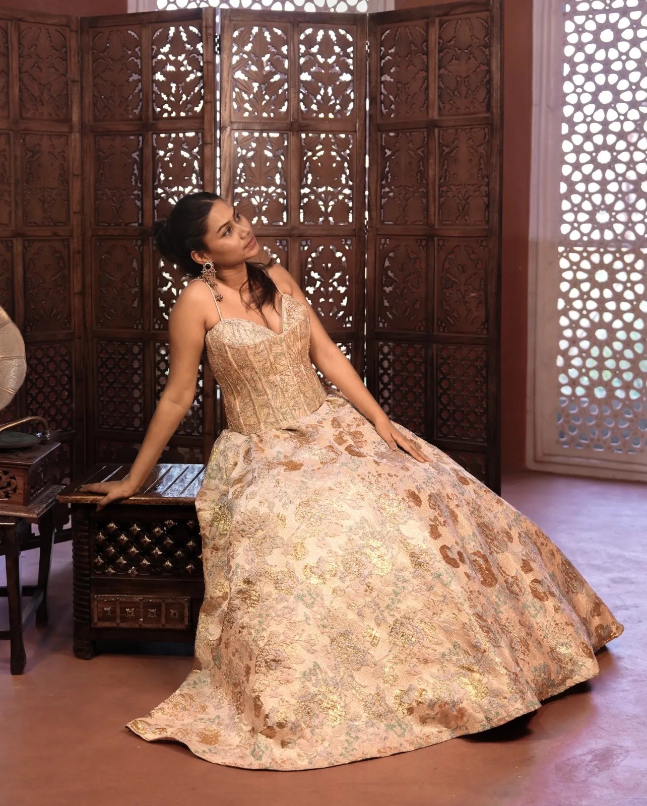 Golden Corset Gown