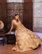 Golden Corset Gown