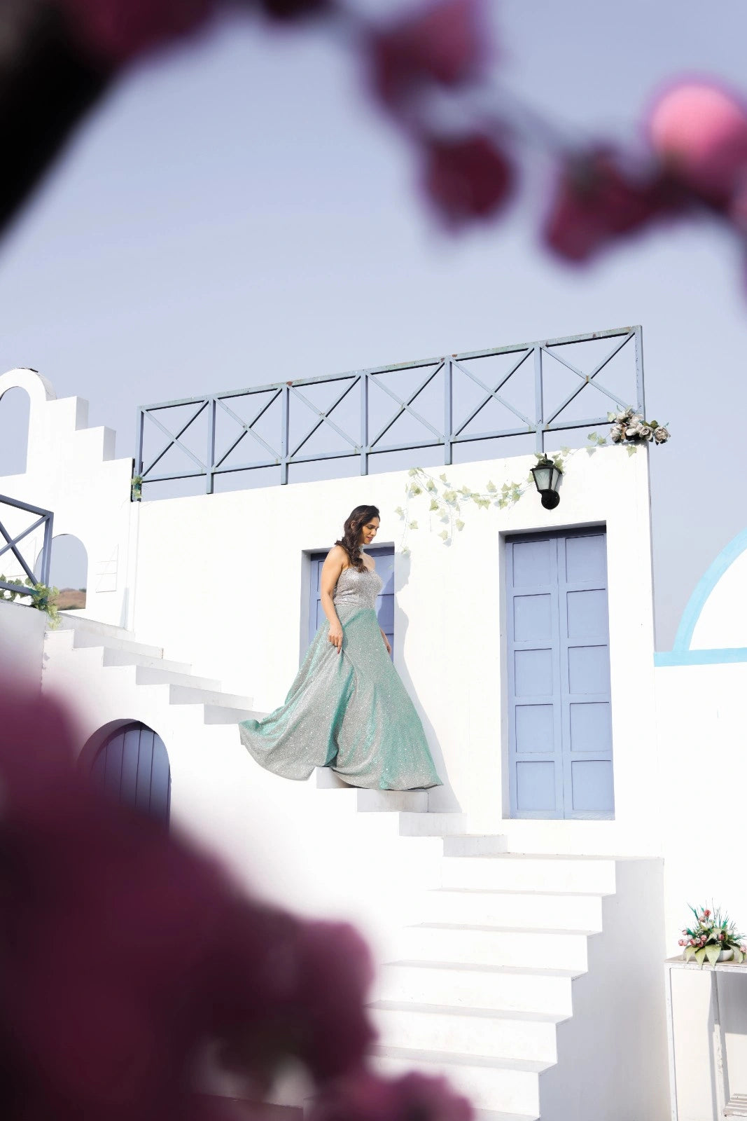 Teal Shimmer Gown
